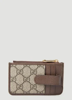 Gg Supreme Web Card Holder
