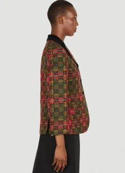 Gg Tartan Blazer