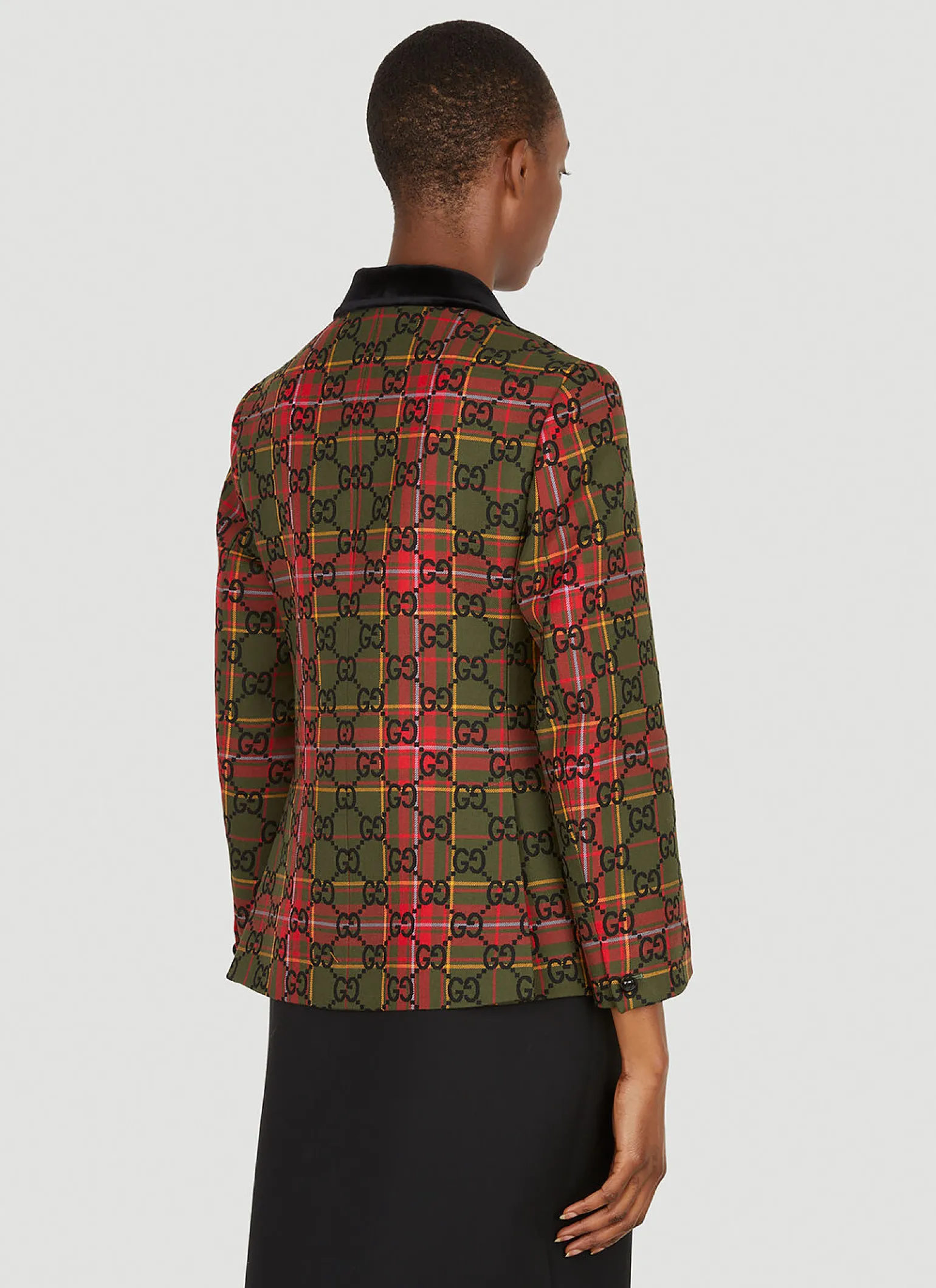 Gg Tartan Blazer