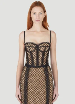 Gg Tulle Corset