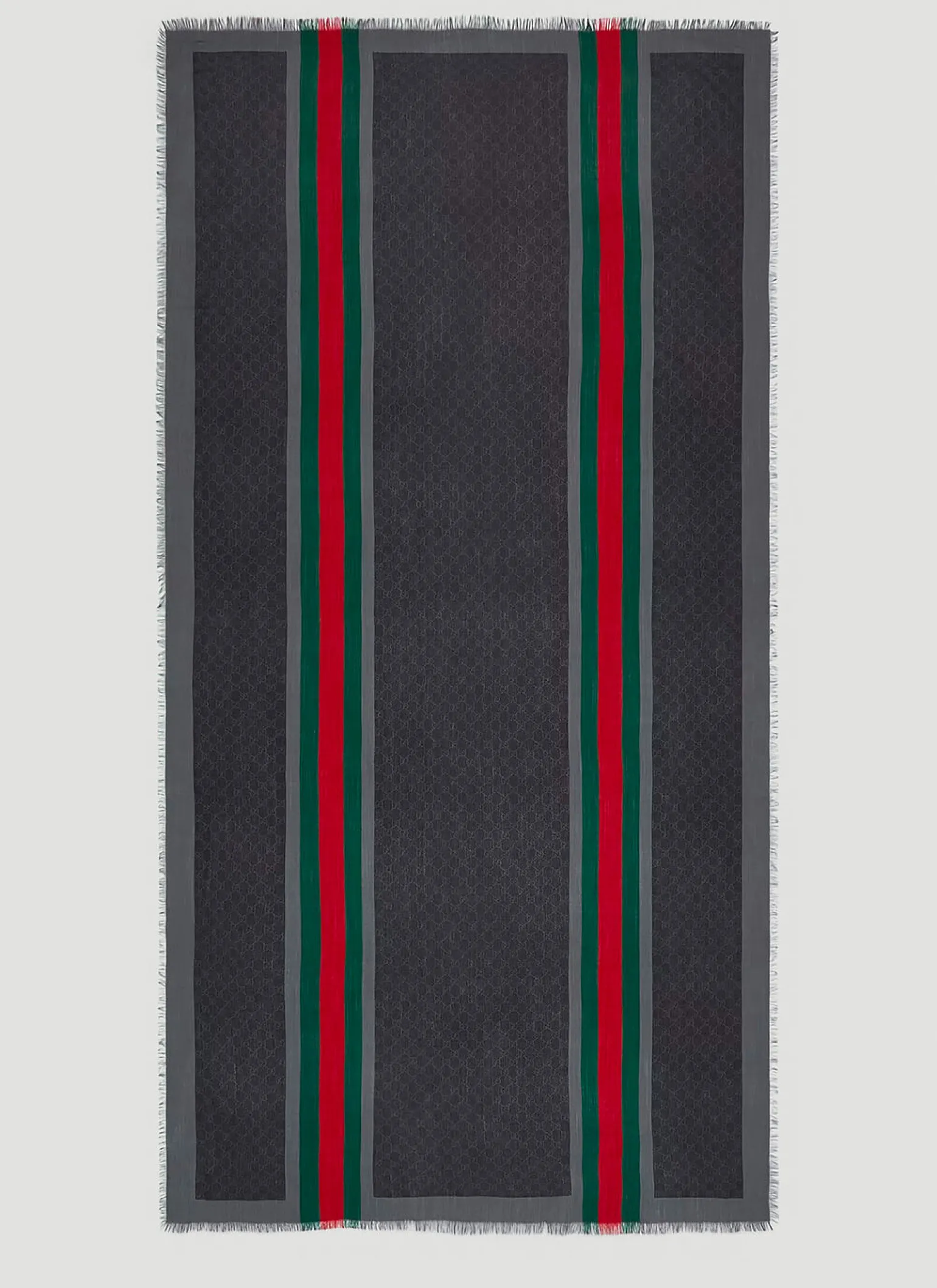Gg Web Stripe Scarf