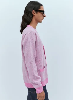Gg Wool Jacquard Cardigan