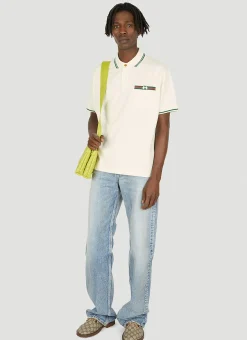 Gg-Embroidered Polo Shirt