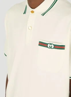 Gg-Embroidered Polo Shirt