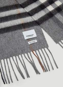 Giant Check Cashmere Scarf