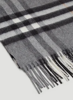 Giant Check Cashmere Scarf