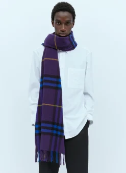 Giant Check Cashmere Scarf