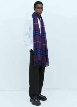 Giant Check Cashmere Scarf