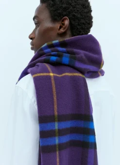 Giant Check Cashmere Scarf