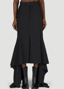 Godet Draped Skirt