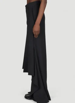 Godet Draped Skirt