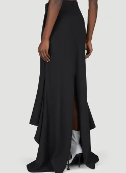 Godet Draped Skirt