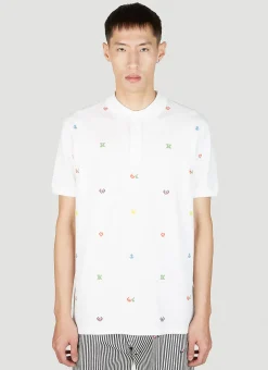 Graphic Embroidery Polo Shirt