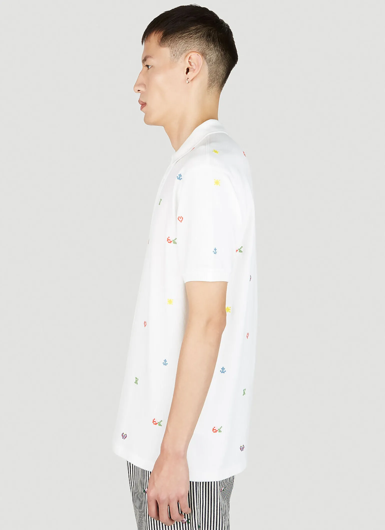 Graphic Embroidery Polo Shirt