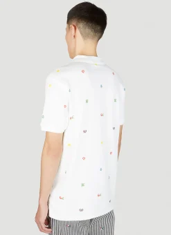 Graphic Embroidery Polo Shirt