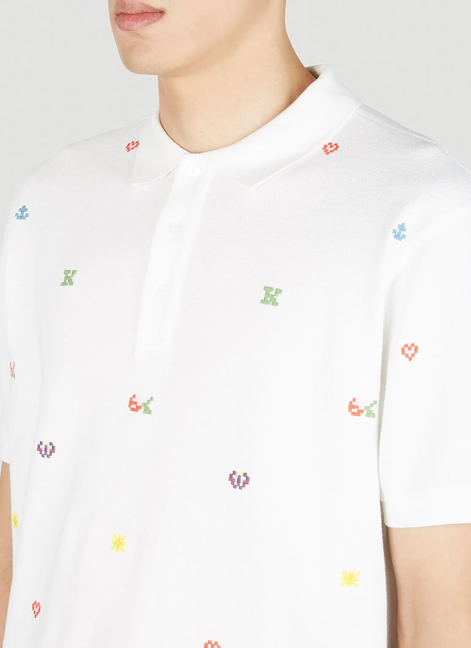 Graphic Embroidery Polo Shirt