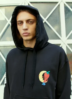 Graphic Print Hooded Sweatshirt