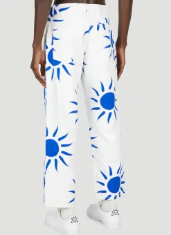 Graphic Print Jeans