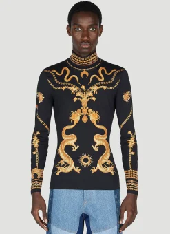 Graphic Print Second Skin Top