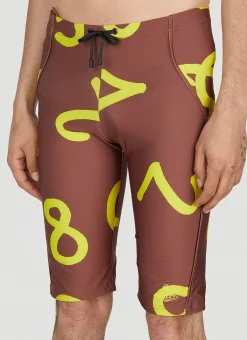 Graphic Print Swim Bermudas