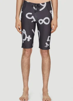Graphic Print Swim Bermudas