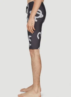 Graphic Print Swim Bermudas