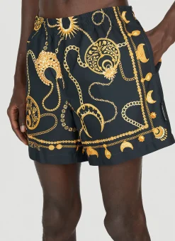 Graphic Print Swim Shorts