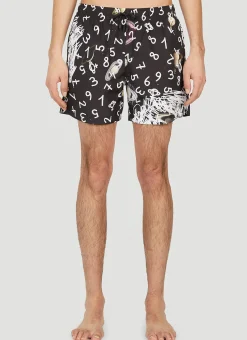 Graphic Print Swim Shorts
