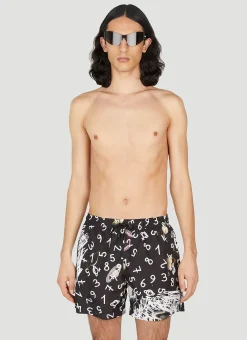 Graphic Print Swim Shorts