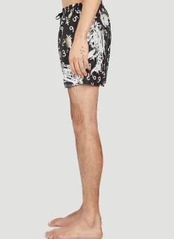 Graphic Print Swim Shorts