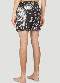 Graphic Print Swim Shorts