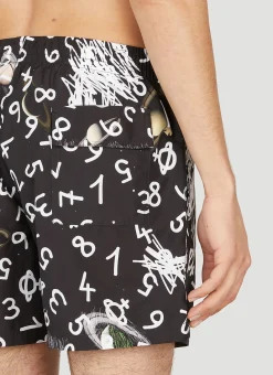 Graphic Print Swim Shorts