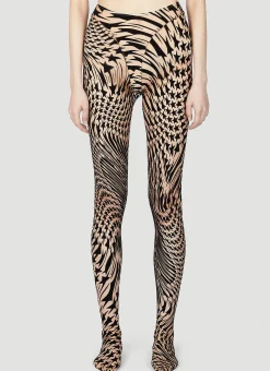 Graphic Print Tights