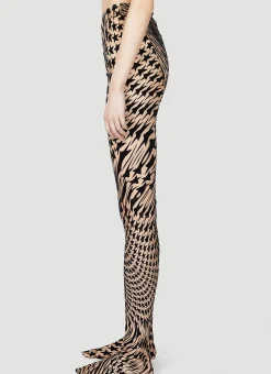 Graphic Print Tights