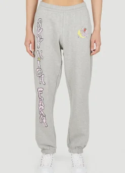 Graphic Print Track Pants