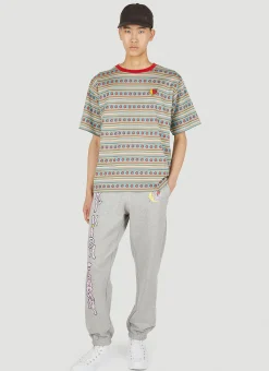 Graphic Print Track Pants