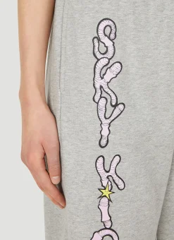 Graphic Print Track Pants