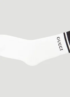 Gucci Logo Striped Socks