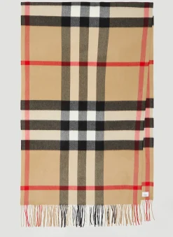 Half Mega Check Scarf