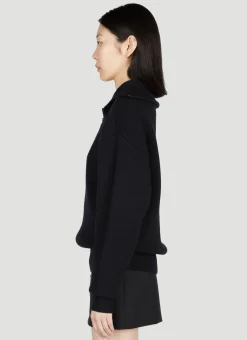Half-Zip Boxy Sweater