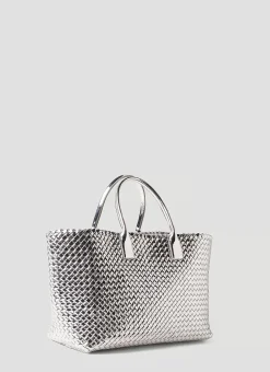 Handmade Large Cabat Mirror Tote Bag
