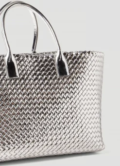 Handmade Large Cabat Mirror Tote Bag