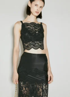 Haut Lace Draped Corset Top