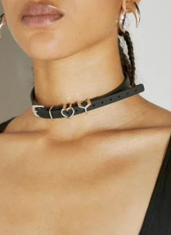 Heart Belt Leather Choker