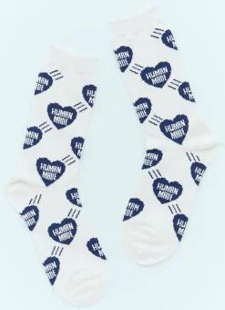 Heart Logo Jacquard Socks