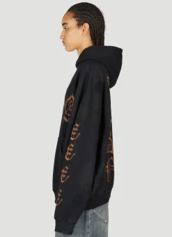 Heavy Metal Distressed Hooded Sweatshirt
