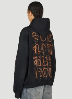 Heavy Metal Distressed Hooded Sweatshirt