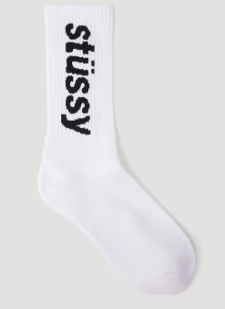 Helvetica Long Socks