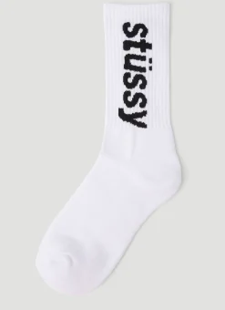 Helvetica Long Socks