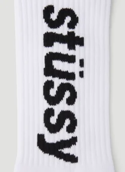 Helvetica Long Socks